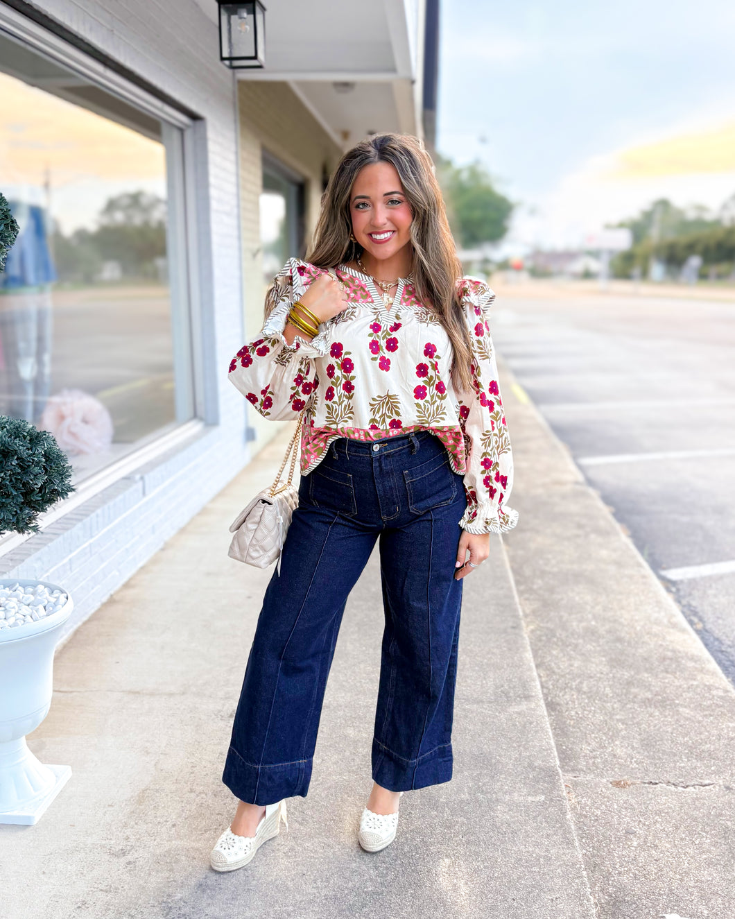 Sideways Blouse - Cream