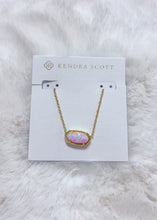 Load image into Gallery viewer, ELISA PENDANT NECKLACE GOLD BLUSH PINK KYOCERA OPAL

