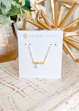 Load image into Gallery viewer, MOM CRYSTAL SHORT PENDANT NECKLACE GOLD
