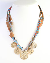 Load image into Gallery viewer, Sellers Scarf Charm Necklace Camel
