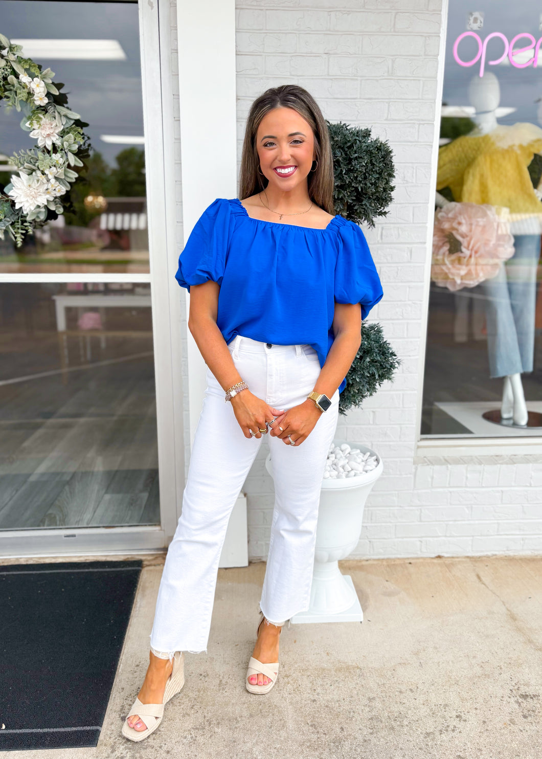 Good Day Blouse - Diva Blue