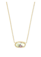 Load image into Gallery viewer, ELISA SHORT PENDANT NECKLACE GOLD DICHROIC GLASS
