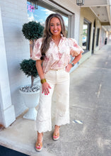 Load image into Gallery viewer, Marshmallow Embroidery Bottom Pants
