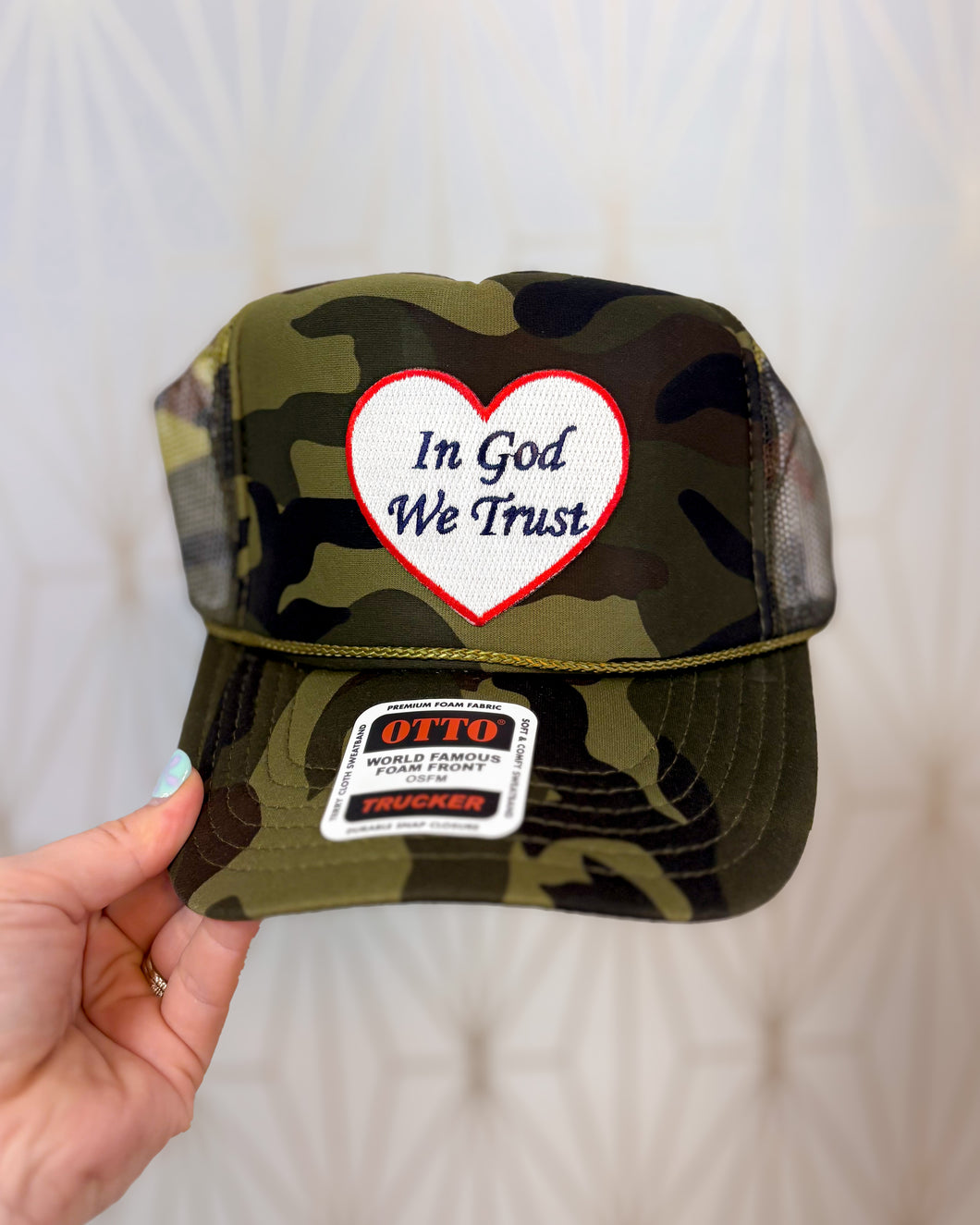 In God We Trust Patch Hat