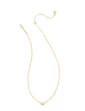 Load image into Gallery viewer, MINI ELISA SATELLITE SHORT PENDANT NECKLACE GOLD IVORY MOTHER OF PEARL
