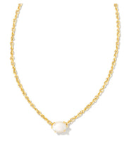 Load image into Gallery viewer, CAILIN CRYSTAL PENDANT NECKLACE GOLD IVORY MOTHER OF PEARL
