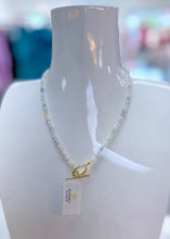 Load image into Gallery viewer, SYLVIA STRAND NECKLACE GOLD MORGANITE OMBRE
