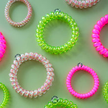 Load image into Gallery viewer, Spiral Hair Coils | Small | Tropical Punch Hair Ties
