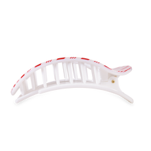 Load image into Gallery viewer, Flat Round Hair Clip | Large | Candy Cane Crush
