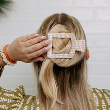 Load image into Gallery viewer, Pine &amp; Pearl | Large | Flat Square Hair Clip
