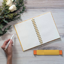 Load image into Gallery viewer, Waves of Melody Oliver Notebook with Pen Pocket
