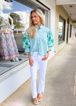 Load image into Gallery viewer, Run Away Green Top
