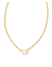 Load image into Gallery viewer, CAILIN CRYSTAL PENDANT NECKLACE GOLD CHAMPAGNE OPAL CRYSTAL
