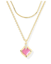 Load image into Gallery viewer, JOELLE MULTI STRAND NECKLACE GOLD AZALEA
ILLUSION
