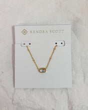 Load image into Gallery viewer, MINI ELISA SATELLITE SHORT PENDANT NECKLACE GOLD DICHROIC GLASS
