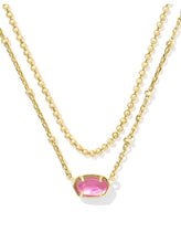 Load image into Gallery viewer, EMILIE MULTI STRAND NECKLACE GOLD AZALEA ILLUSION
