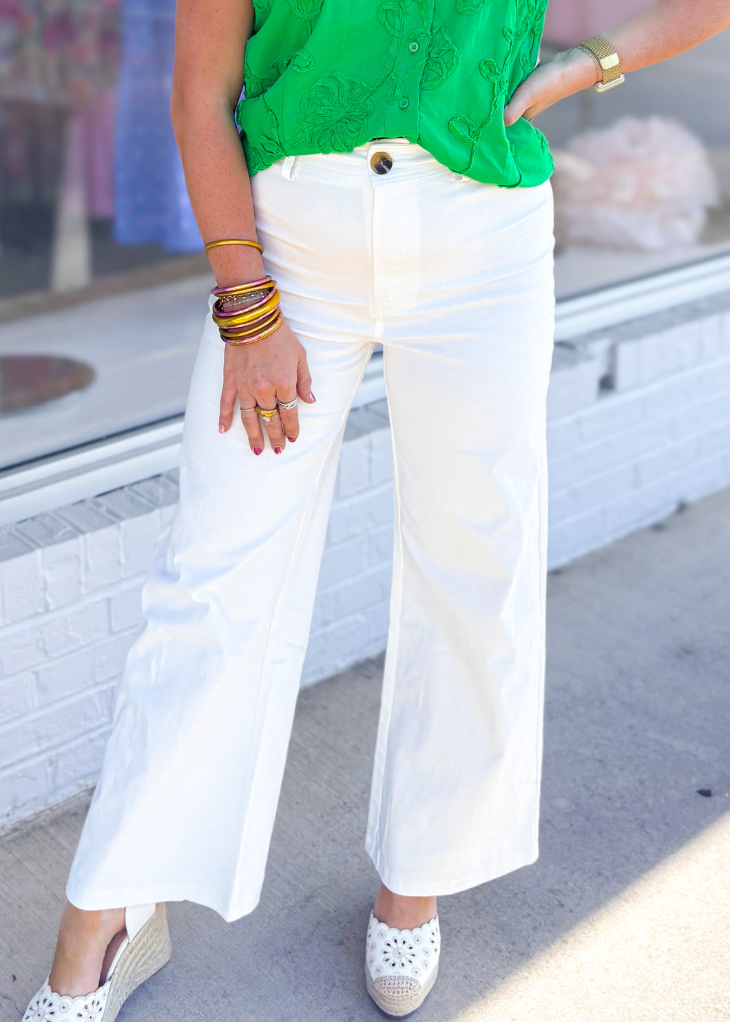 Stand Still Pants - White