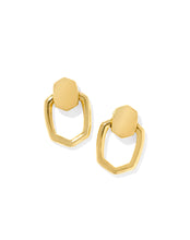 Load image into Gallery viewer, KAIA OPEN FRAME EARRINGS GOLD
