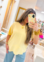 Load image into Gallery viewer, Soulful V-Neck Blouse - Butter Yellow
