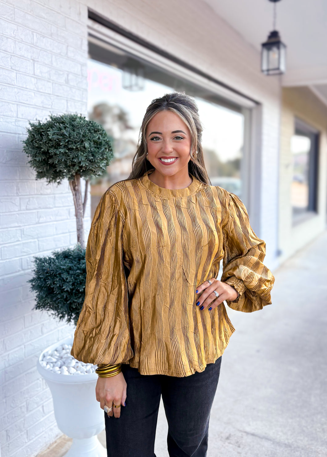 Mallory Blouse - Camel