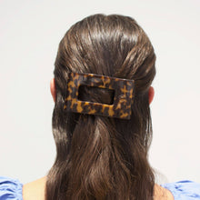 Load image into Gallery viewer, Flat Rectangle Hair Clip | Medium | Tortoise
