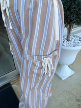 Load image into Gallery viewer, Almond Latte Striped Pants
