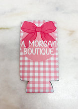 Load image into Gallery viewer, A. Morgan Boutique Koozie - Pink Gingham

