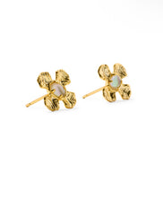 Load image into Gallery viewer, LEANNE STUD EARRINGS GOLD NATURAL MOTHER OF PEARL
