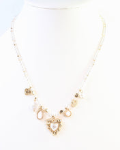 Load image into Gallery viewer, Selma Pearl Charm Necklace Gold
