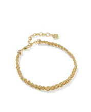Load image into Gallery viewer, GABRIELLA BRAIDED CHAIN BRACELET GOLD
