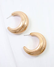 Load image into Gallery viewer, Gastonia Thick Hoop Earring Worn
