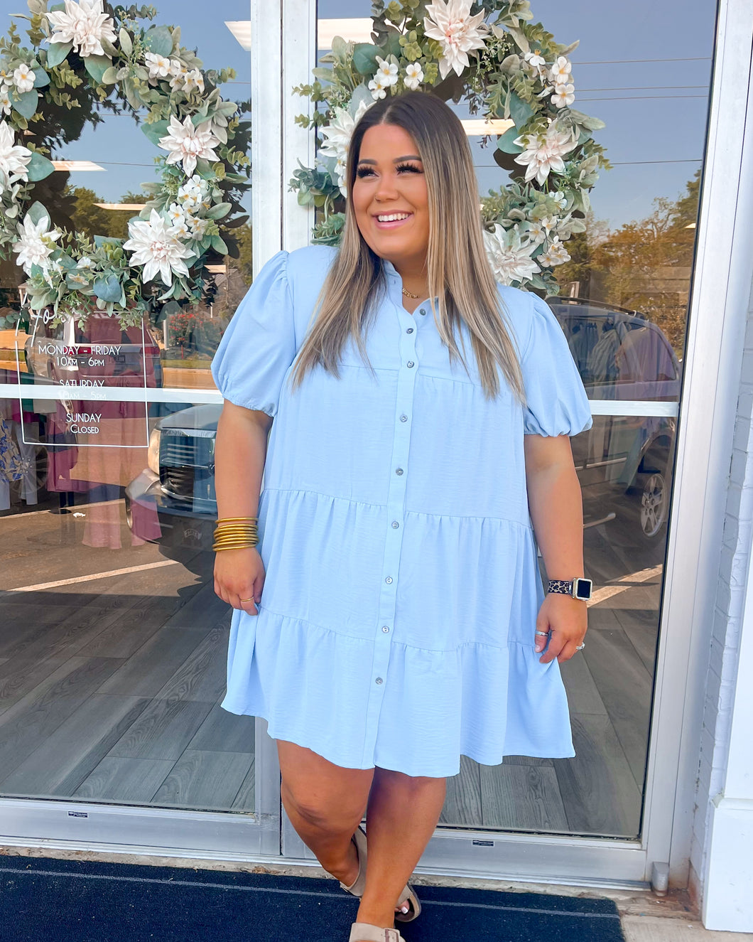 My Memory Lt Blue Dress