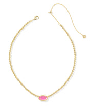 Load image into Gallery viewer, ELISA BEADED NECKLACE GOLD AZALEA ILLUSION
