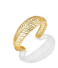 Load image into Gallery viewer, TIGER STRIPED MIKKI CUFF BRACELET GOLD S/M
