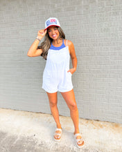 Load image into Gallery viewer, Summer Break Linen Tie Romper
