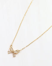 Load image into Gallery viewer, Darcy CZ Bow Necklace
