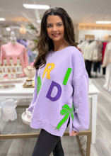 Load image into Gallery viewer, Mardi Bow Party Sweatshirt
