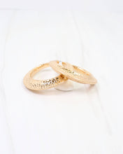 Load image into Gallery viewer, Greensboro Hammered Hoop Earring
