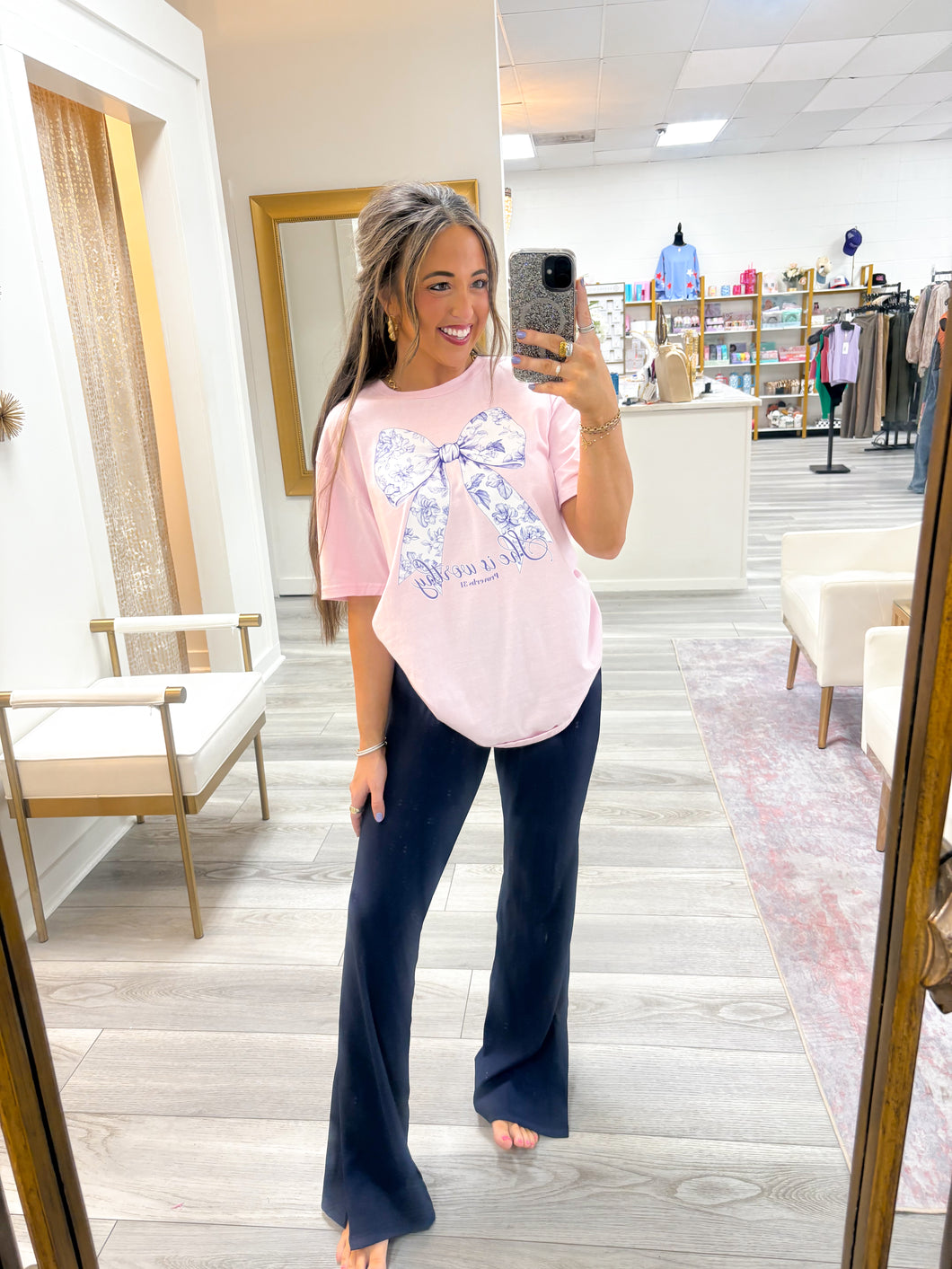 Navy Flare Pant