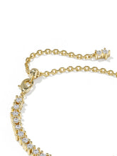 Load image into Gallery viewer, FATE TENNIS BRACELET GOLD WHITE CZ
