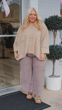 Load image into Gallery viewer, Waffle Knit Top - Khaki
