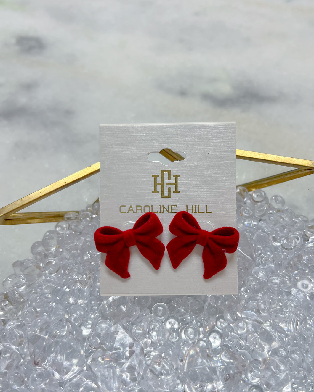 Angelina Velvet Bow Earrings