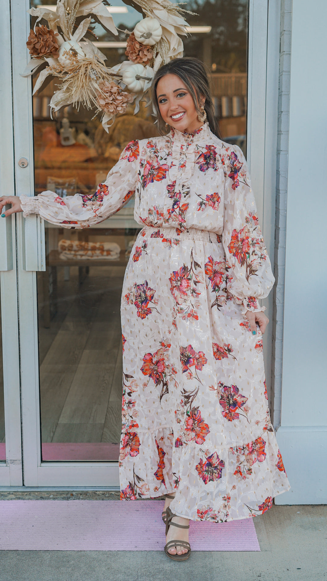 Luxury Chiffon Ruffled Dress