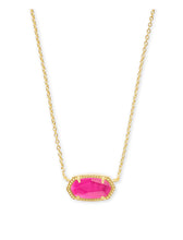 Load image into Gallery viewer, ELISA SHORT PENDANT NECKLACE GOLD AZALEA ILLUSION
