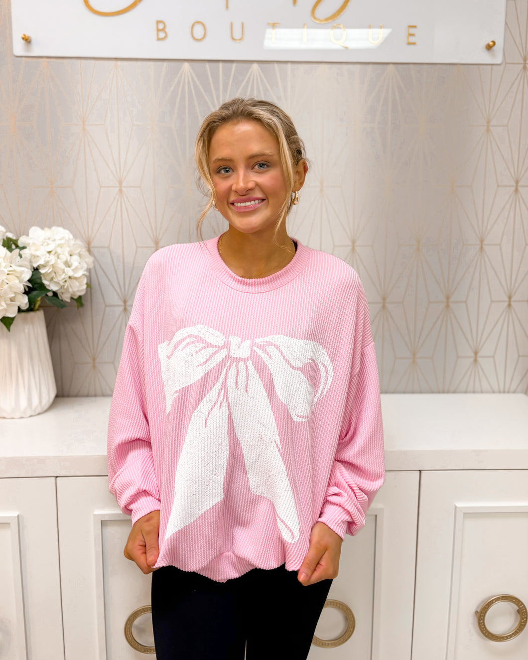 Girly Girl Ribbed Top