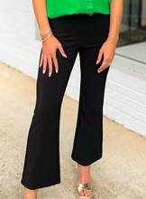 Load image into Gallery viewer, Hold Back Crop Flare Pants - Black
