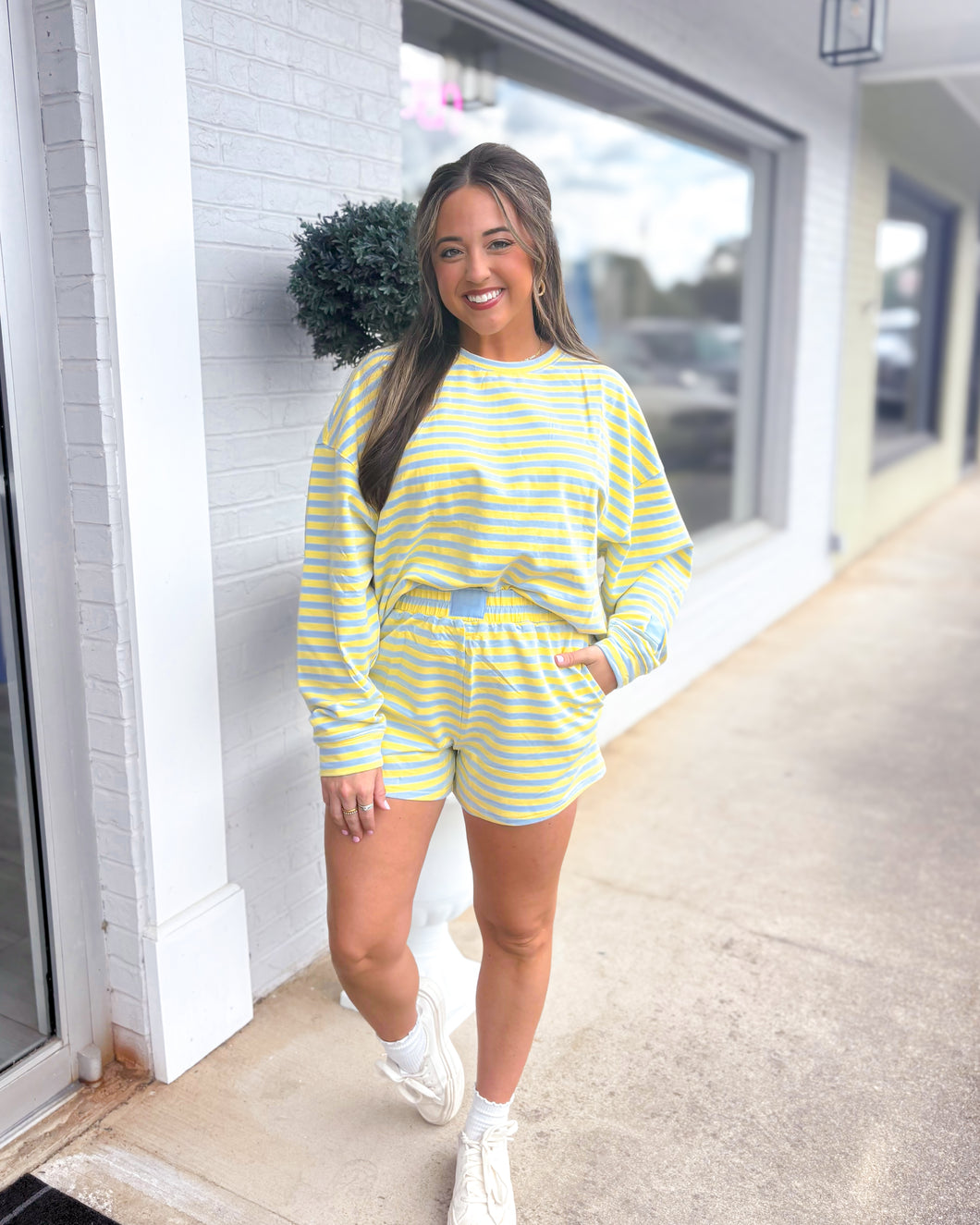 Lemonade Sweatshirt - Blue/Yellow