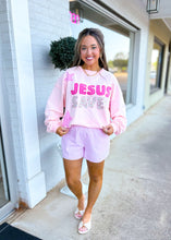 Load image into Gallery viewer, Jesus Saves Patchwork Sweatshirt
