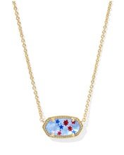 Load image into Gallery viewer, ELISA PENDANT NECKLACE GOLD RED WHITE BLUE STAR
ILLUSION
