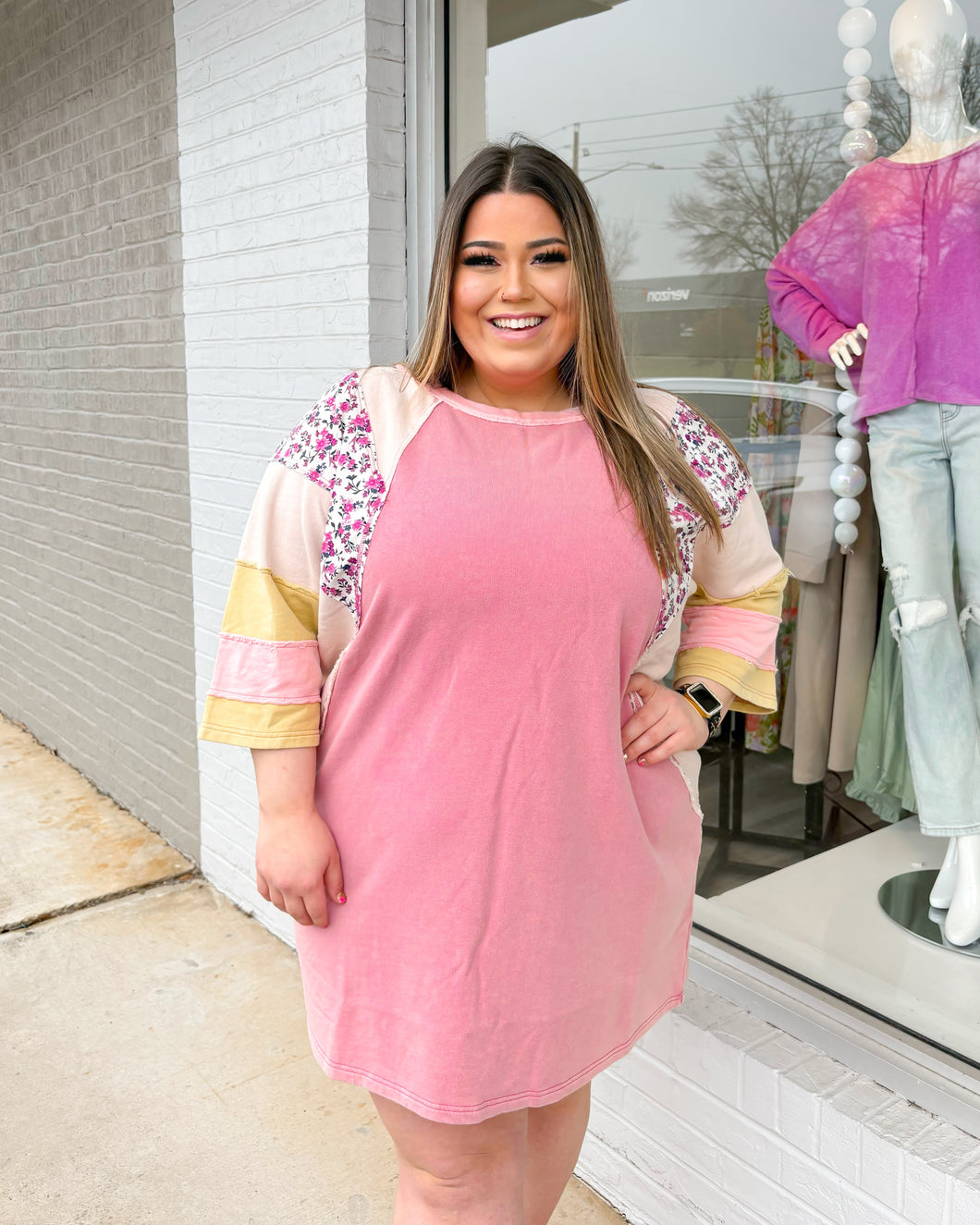 All Good Times T-Shirt Curvy Dress